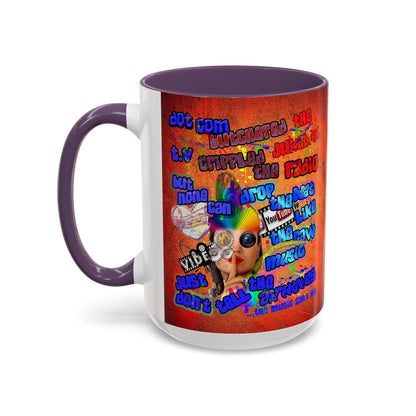 drop the beat - Accent Mug (burnt orange)