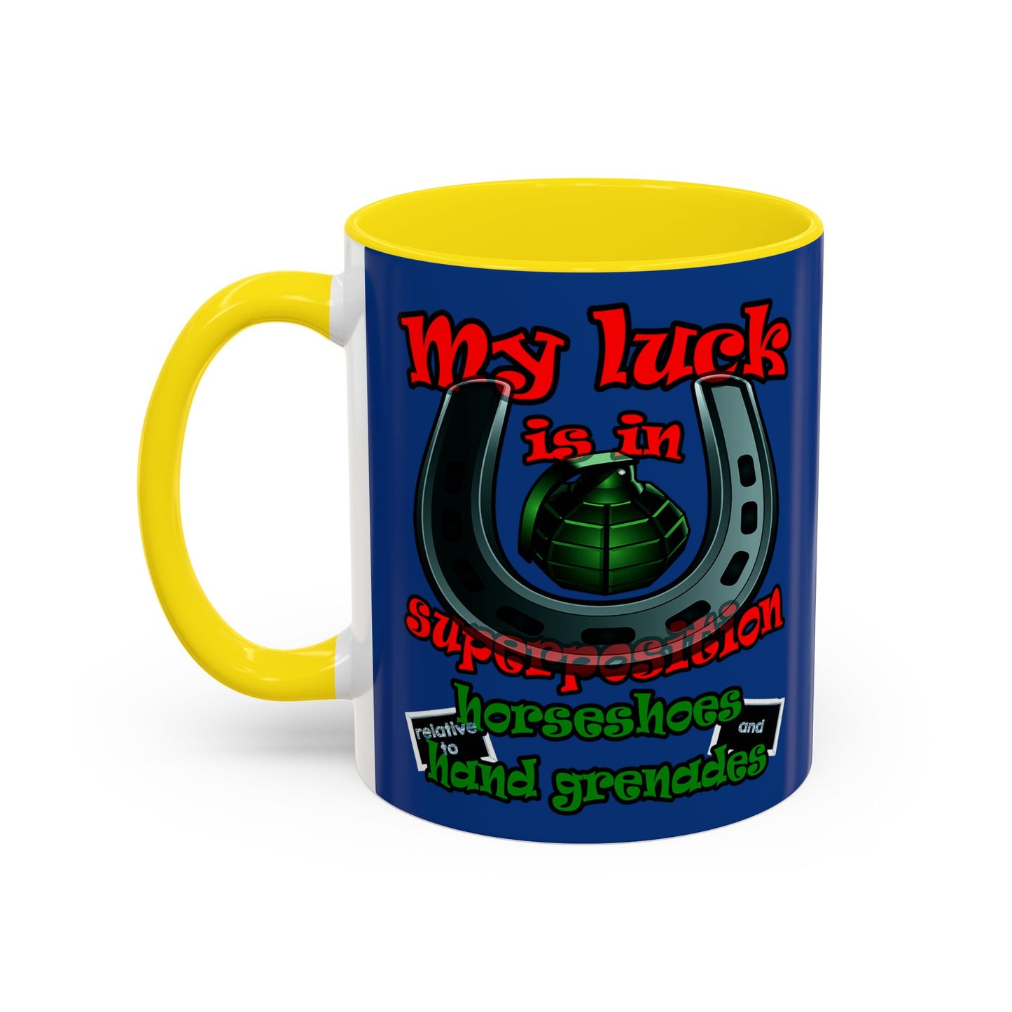 my luck - Accent Mug (dark blue)