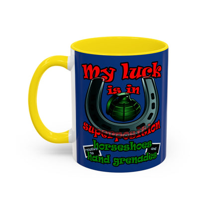 my luck - Accent Mug (dark blue)