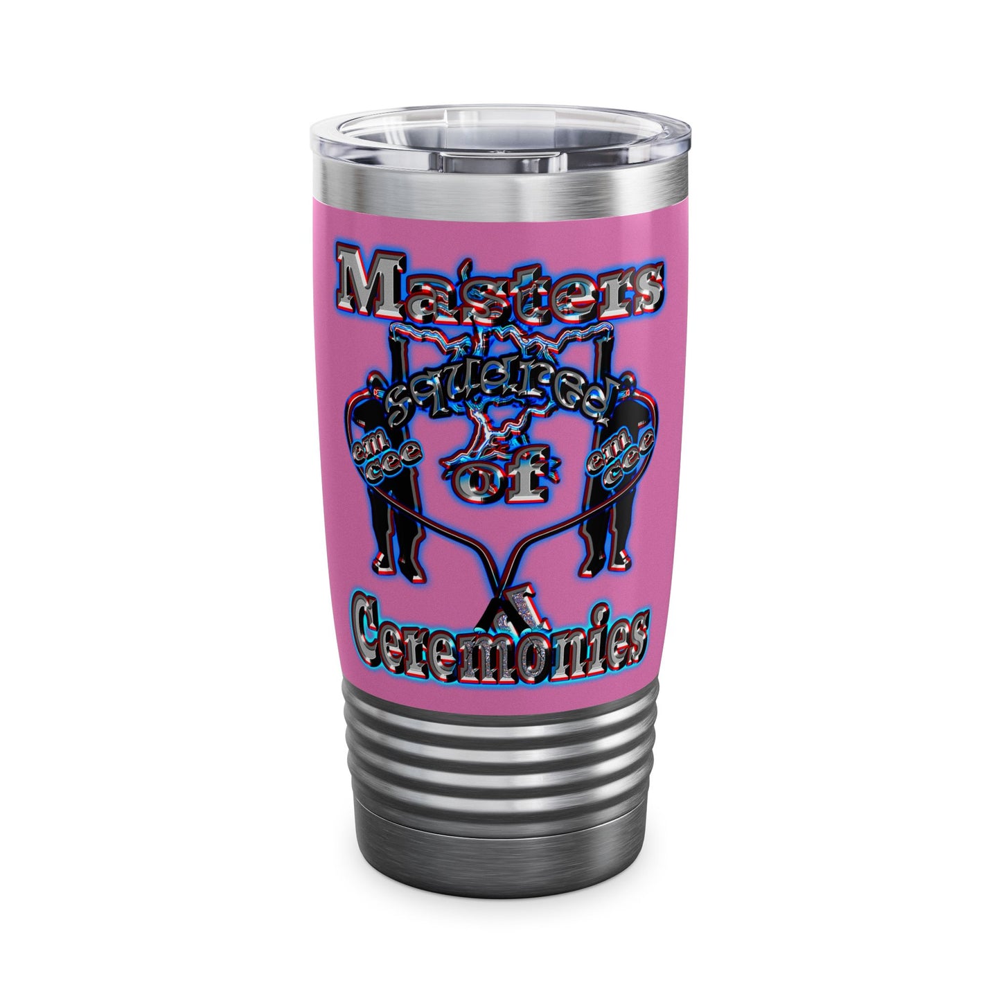 em cee squared - Ringneck Tumbler, 20oz (light pink)