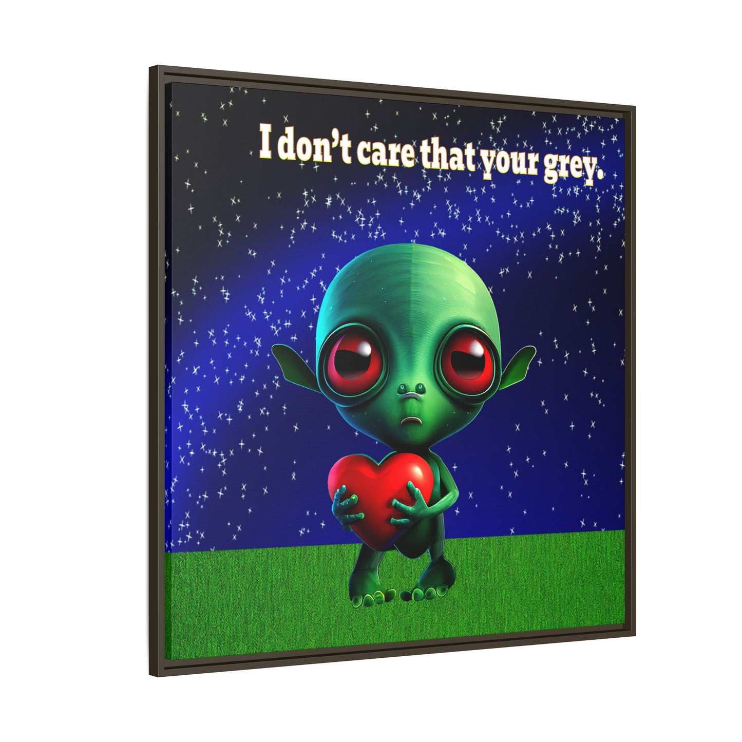 I don't care that your grey - framed canvas art ('snoops' background)