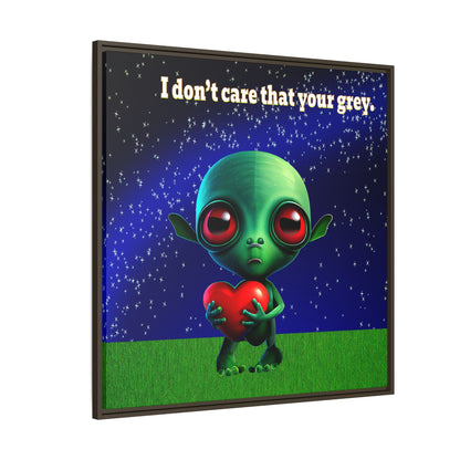 I don't care that your grey - framed canvas art ('snoops' background)