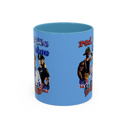 rw&b lives matter - Accent Mug (light blue)