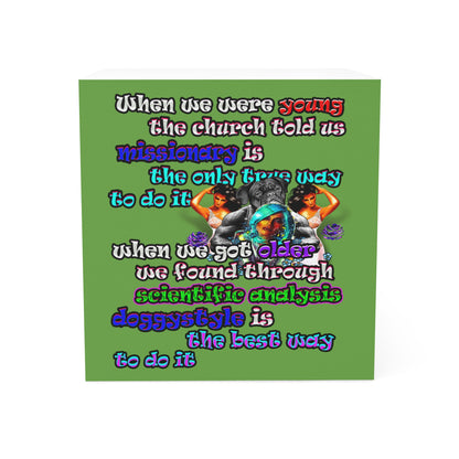 doggystyle - note cube (green)