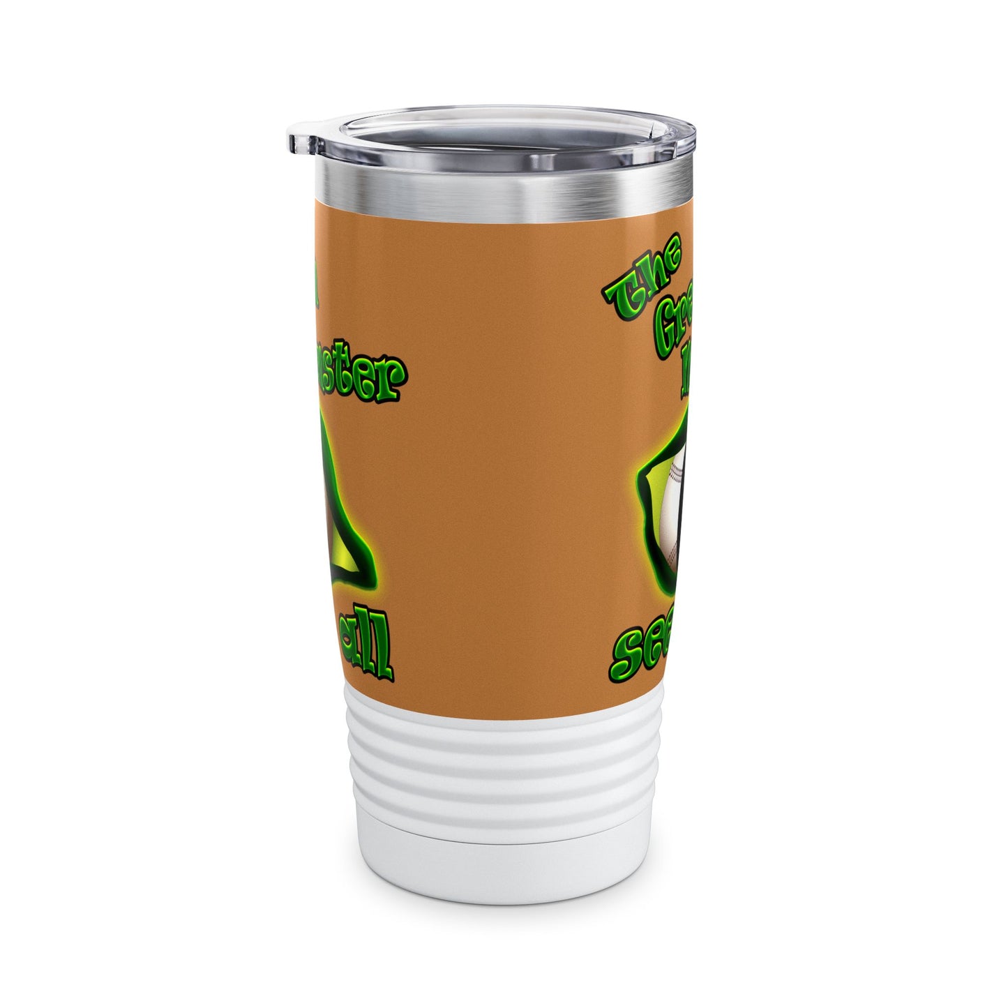 green monster - Ringneck Tumbler, 20oz (light brown)