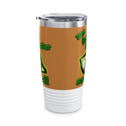 green monster - Ringneck Tumbler, 20oz (light brown)
