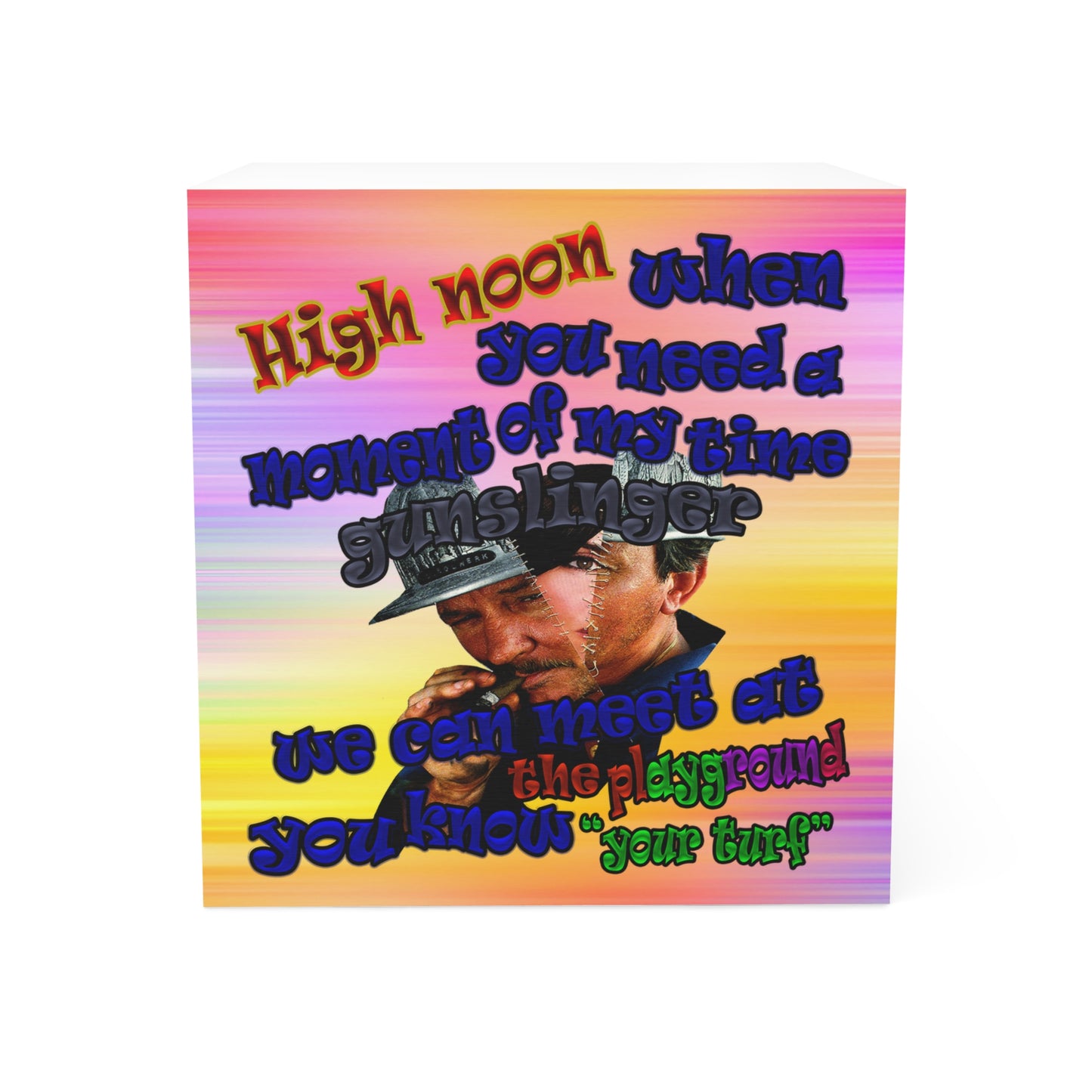 high noon - note cube (color blur)