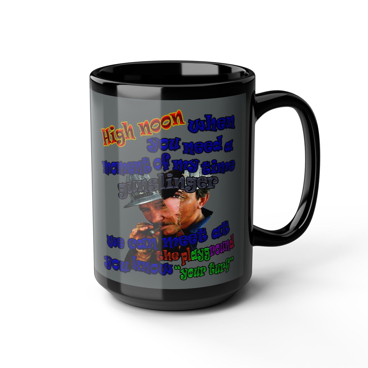high noon - Black Mug (dark grey)
