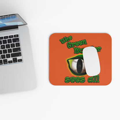 green monster - Mouse Pad (Rectangle) (orange)