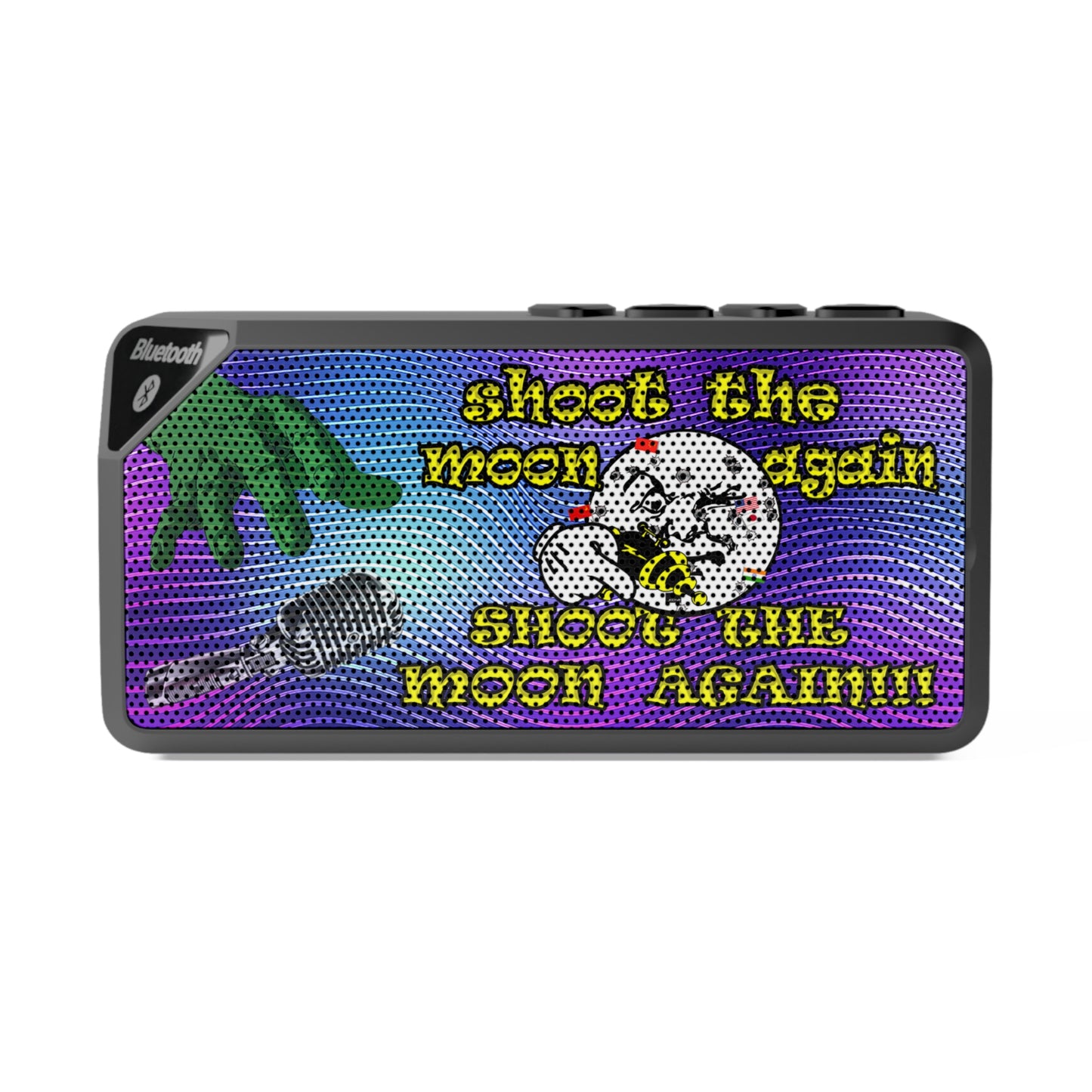 shoot the moon again - Jabba Bluetooth Speaker (purple wave)