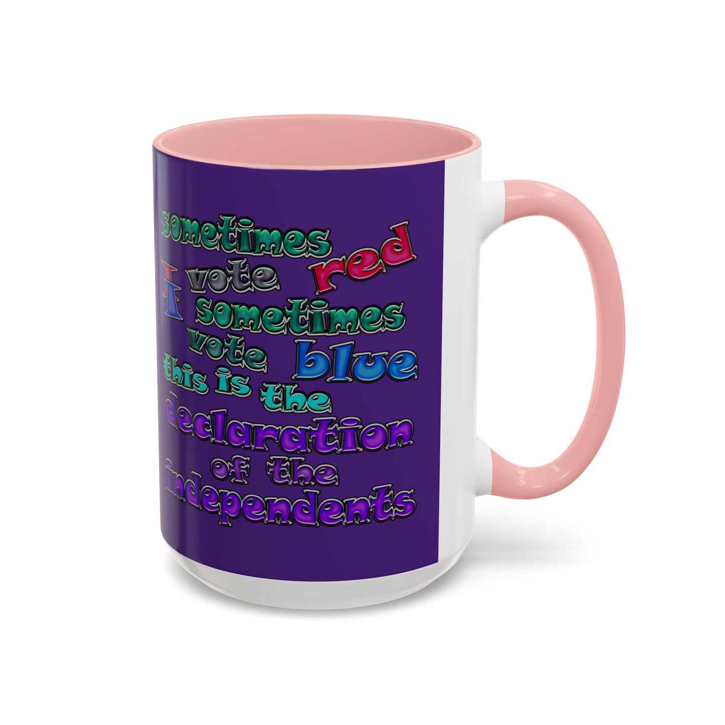 declaration of the independents - Accent Mug (purple)