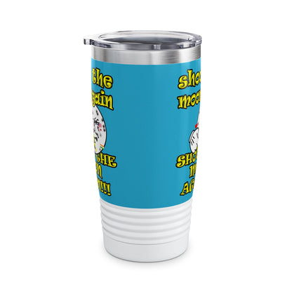 shoot the moon again - Ringneck Tumbler, 20oz (turquoise)
