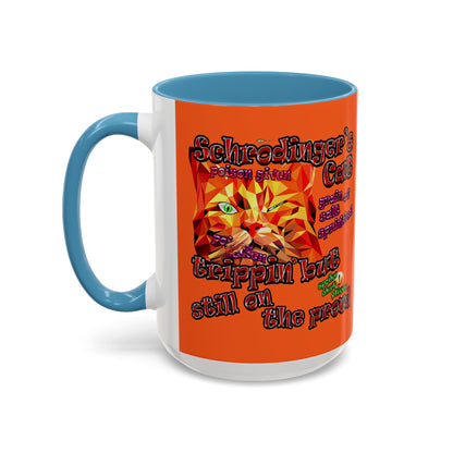 schrodinger's cat - Accent Mug (orange)