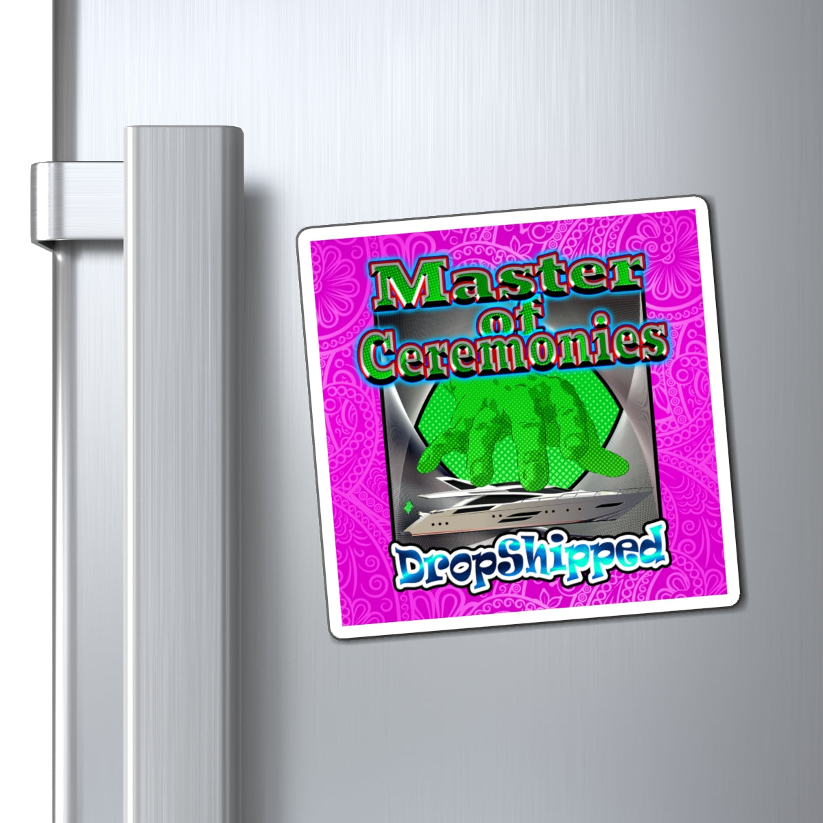 logo - Magnets - (pink swirl)