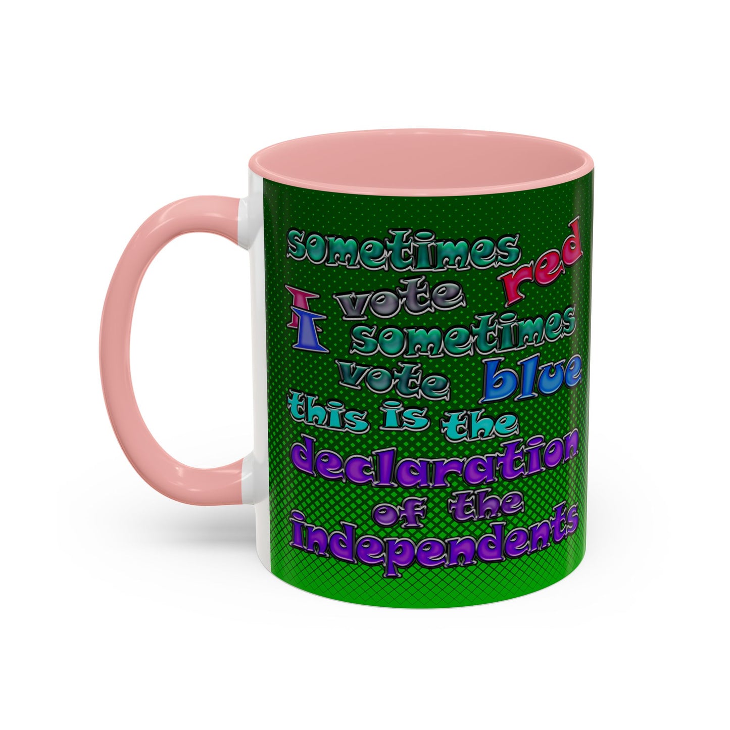 declaration of the independents - Accent Mug (logo green)