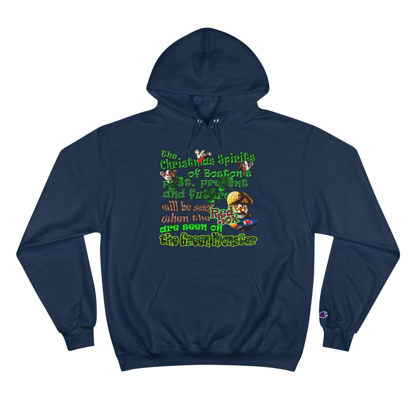 christmas spirits of boston - Champion Hoodie