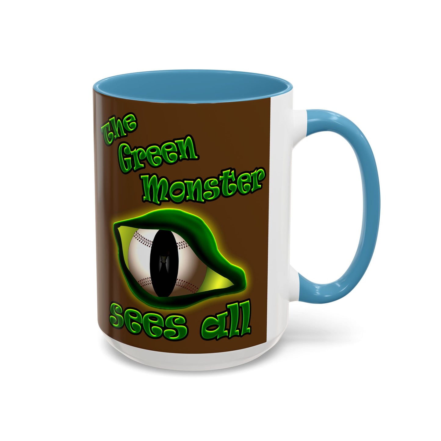 green monster - Accent Mug (brown)