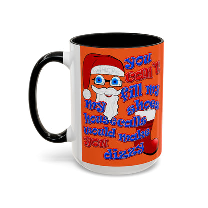 santa's shoes - Accent Mug (orange)