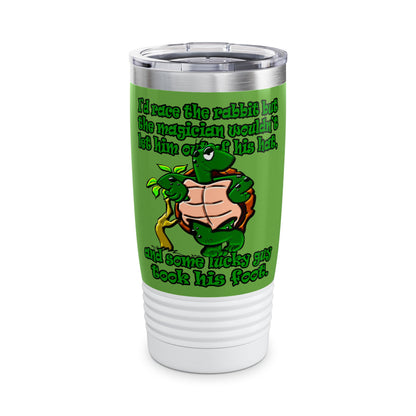 turtle race - Ringneck Tumbler, 20oz (green)
