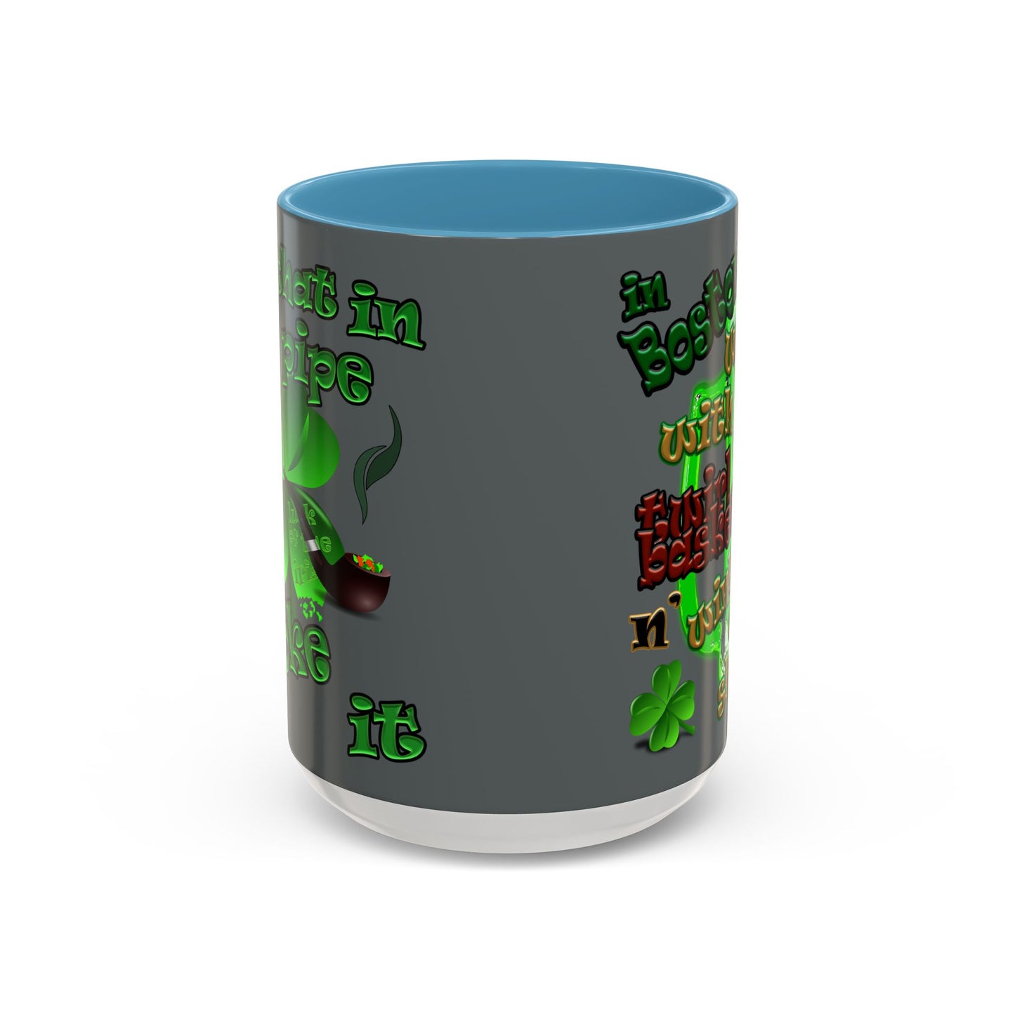 celtics logo - Accent Mug (dark grey)