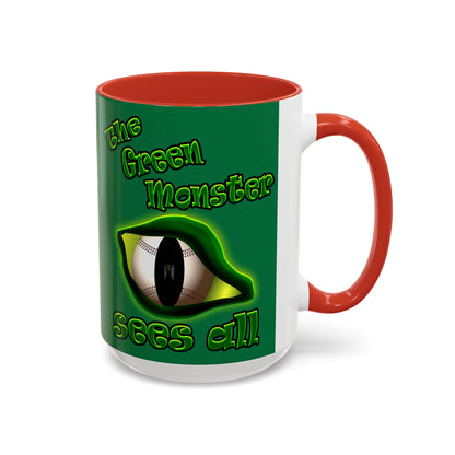 green monster - Accent Mug (dark green)