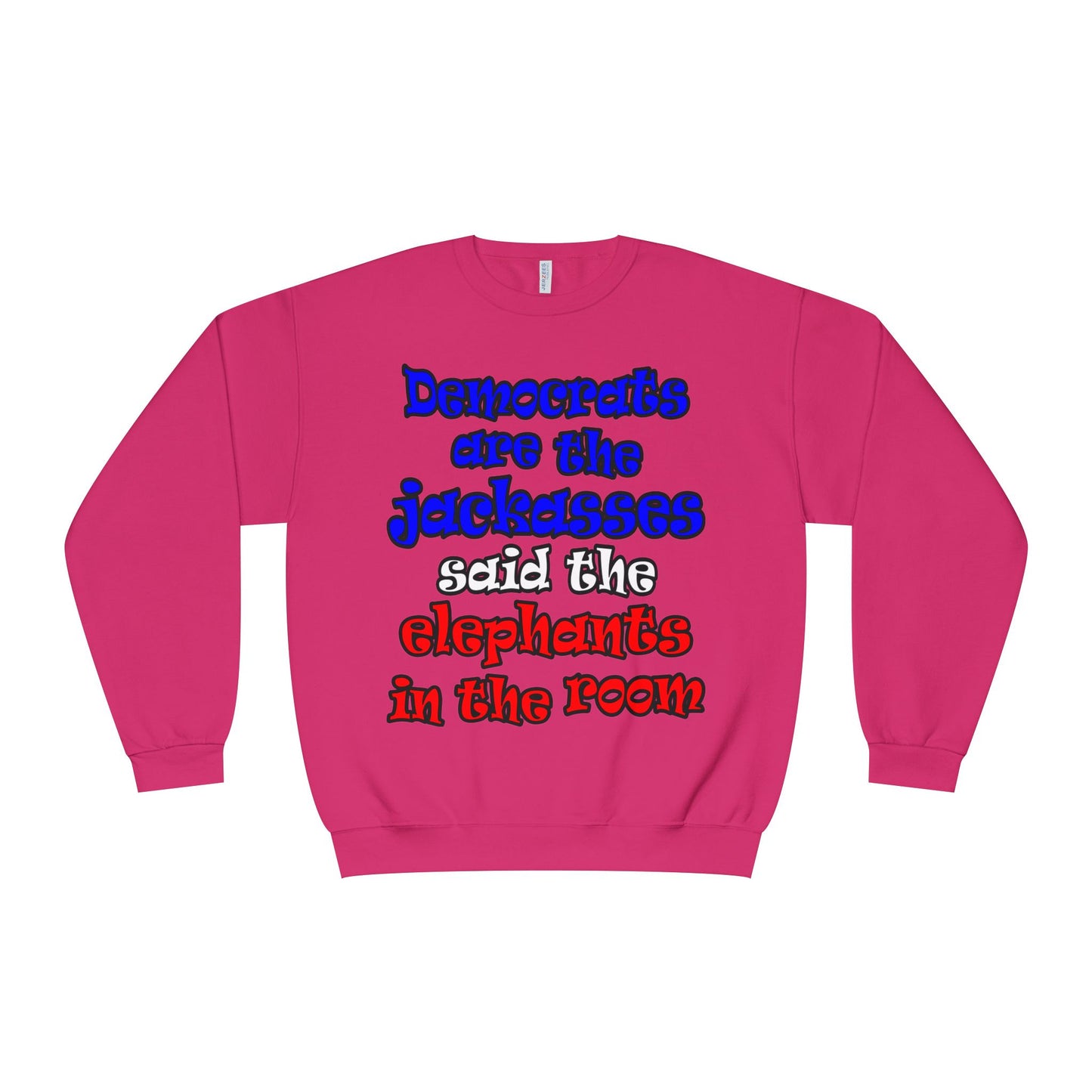 donkeys and elephants - Unisex NuBlend® Crewneck Sweatshirt