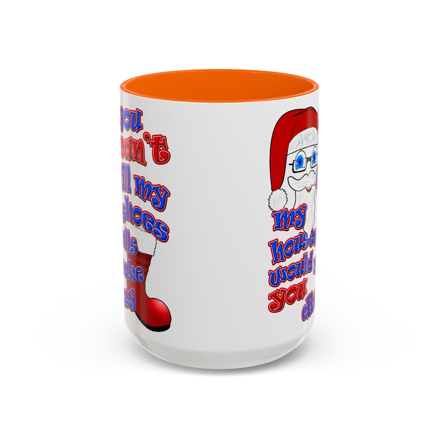 santa's shoes - Accent Mug (white)