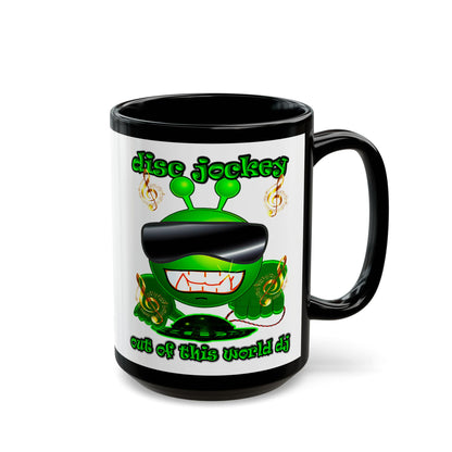 disc jockey - Black Mug (white)