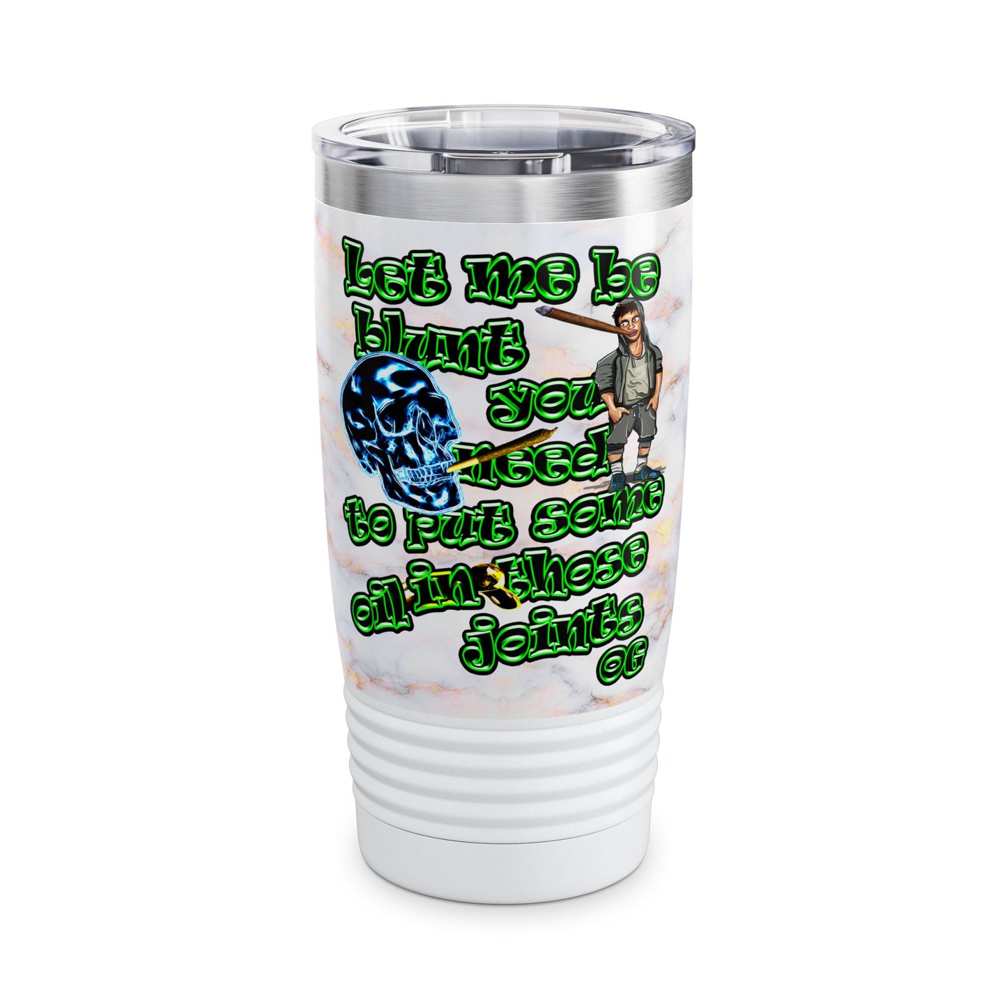 og - Ringneck Tumbler, 20oz (white marble)