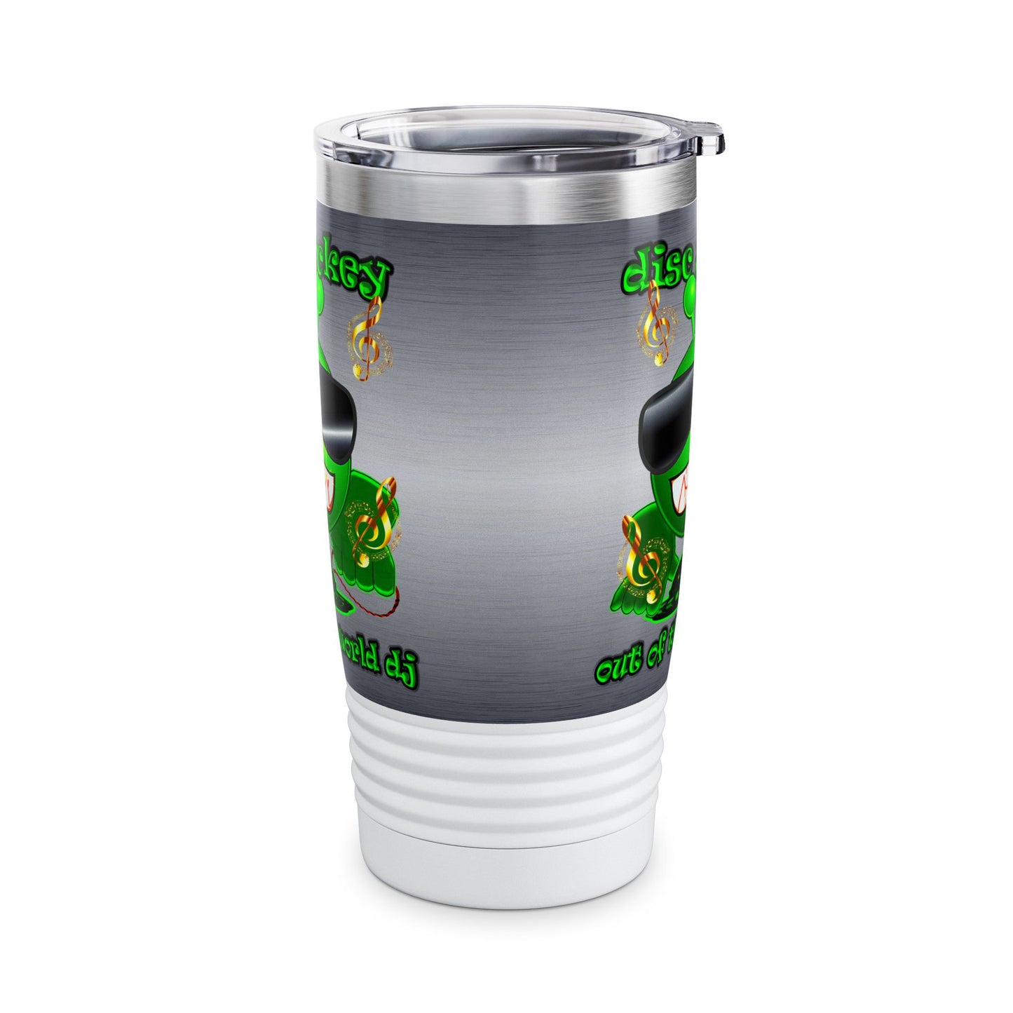disc jockey - Ringneck Tumbler, 20oz (brushed nickel)