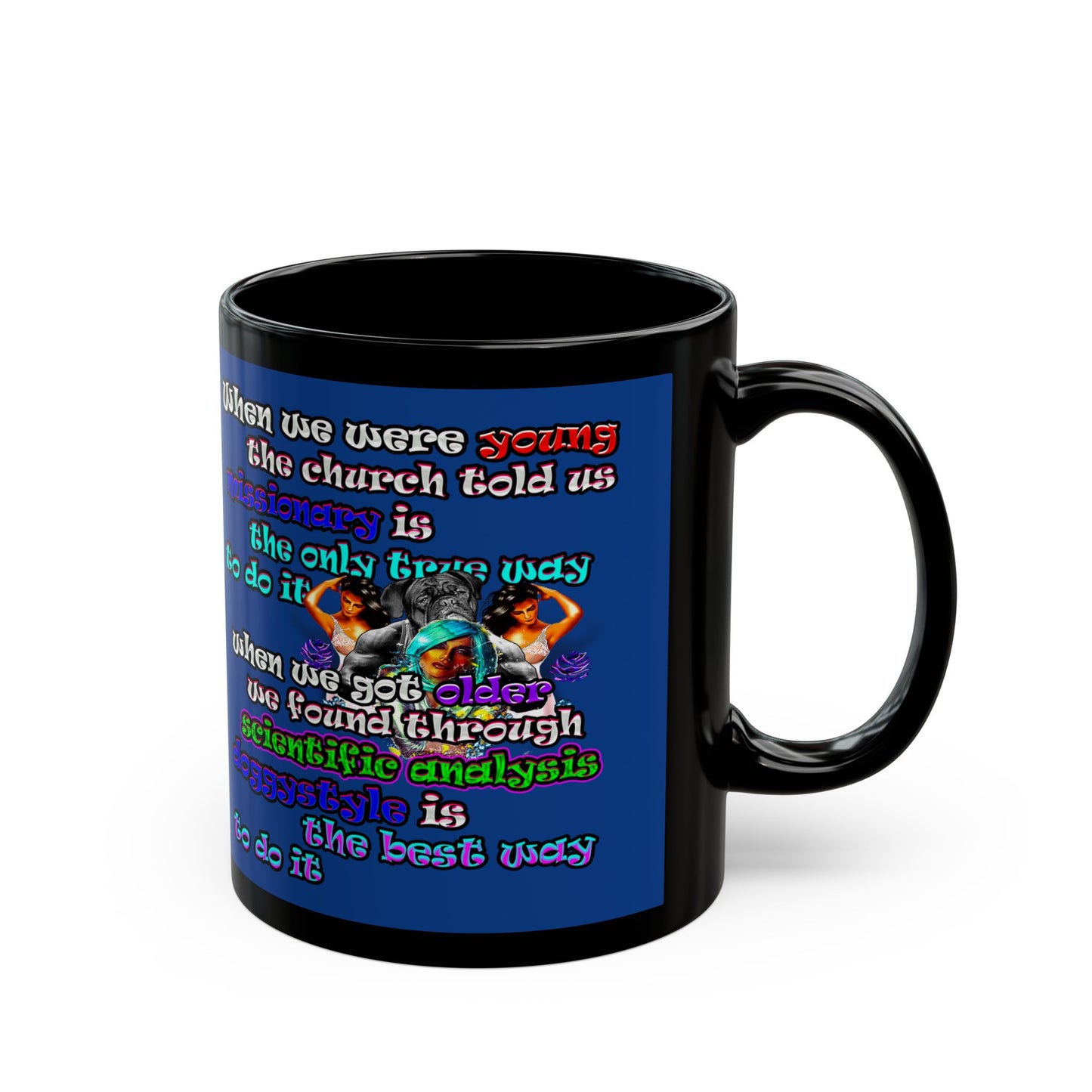 doggystyle - Black Mug (dark blue)