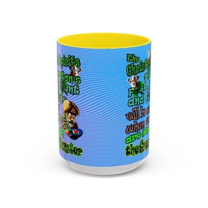 christmas spirits of boston - Accent Mug (light blue-purple wave)