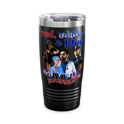 rw&b lives matter - Ringneck Tumbler, 20oz