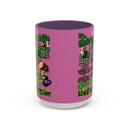 christmas spirits of boston - Accent Mug (light pink)