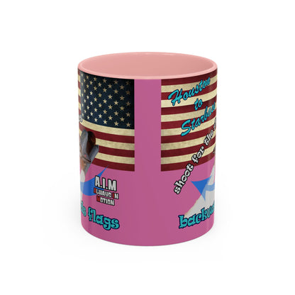 shoot for the stars - Accent Mug (light pink)