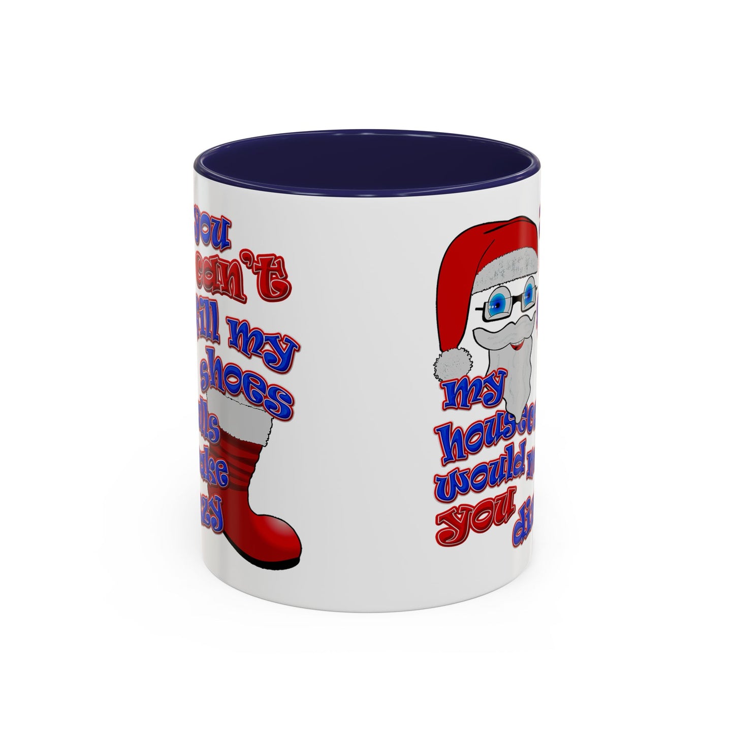 santa's shoes - Accent Mug (white)
