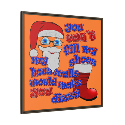 santa's shoes - framed canvas art (crusta)