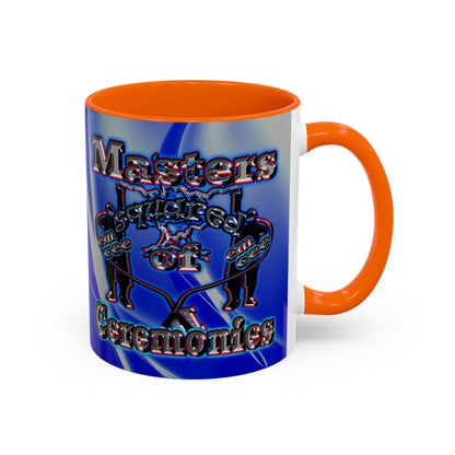 em cee squared - Accent Mug (blue-white wave)