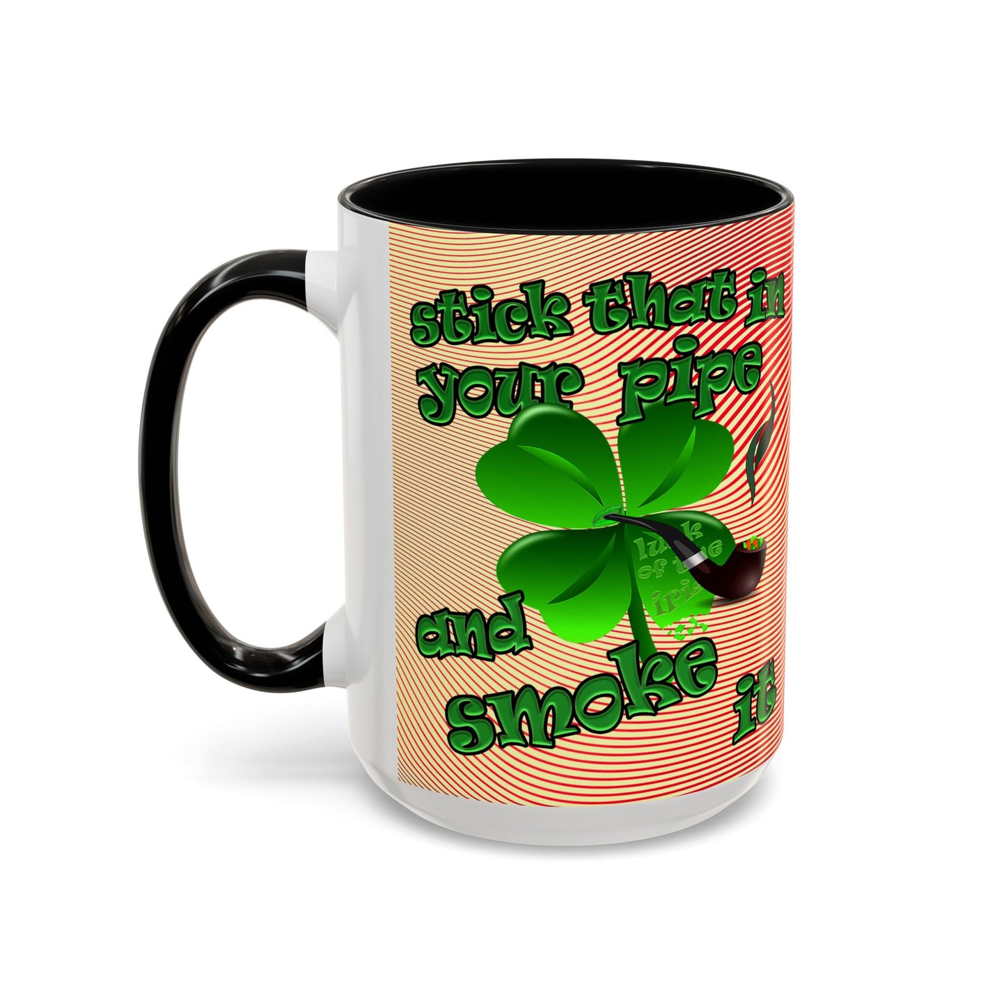 celtics logo - Accent Mug (yellow-orange wave)