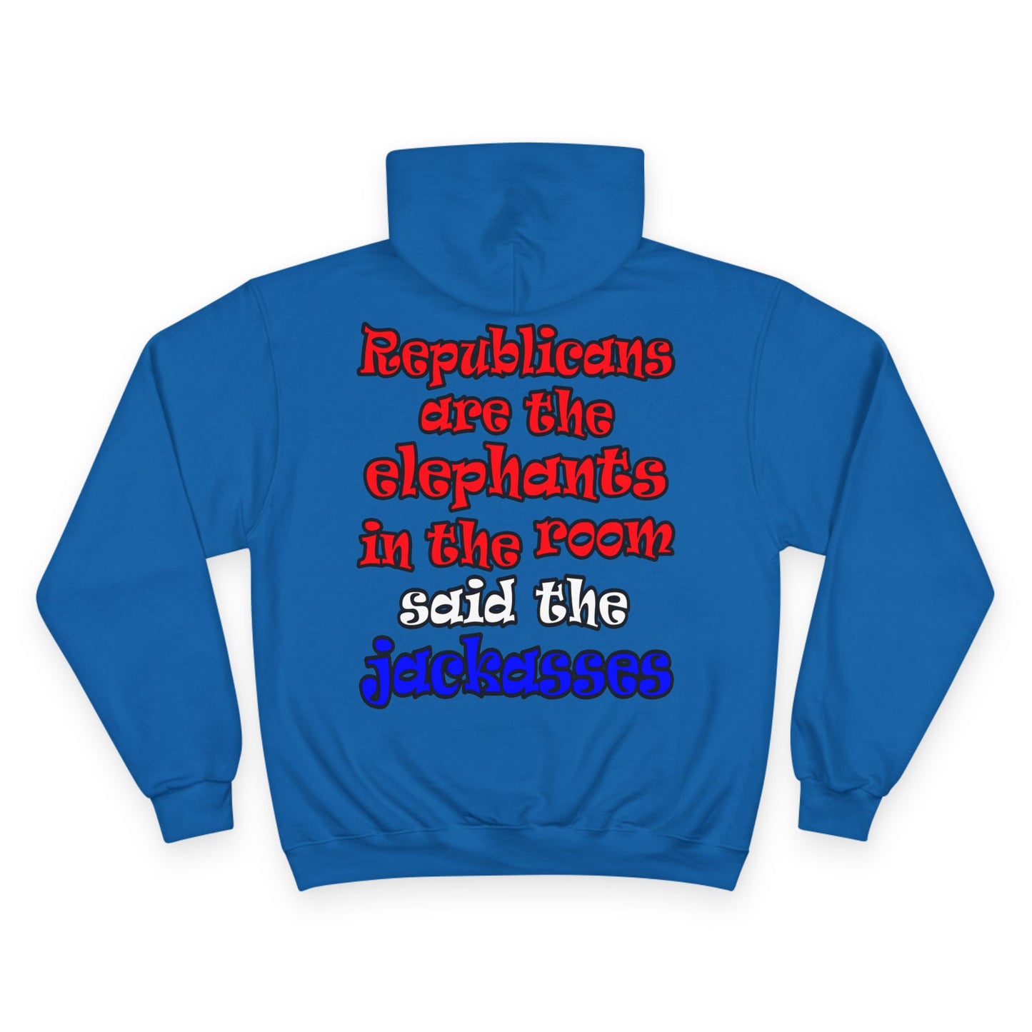 donkeys and elephants - Champion Hoodie