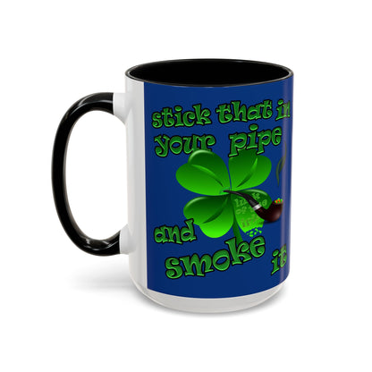 celtics logo - Accent Mug (dark blue)