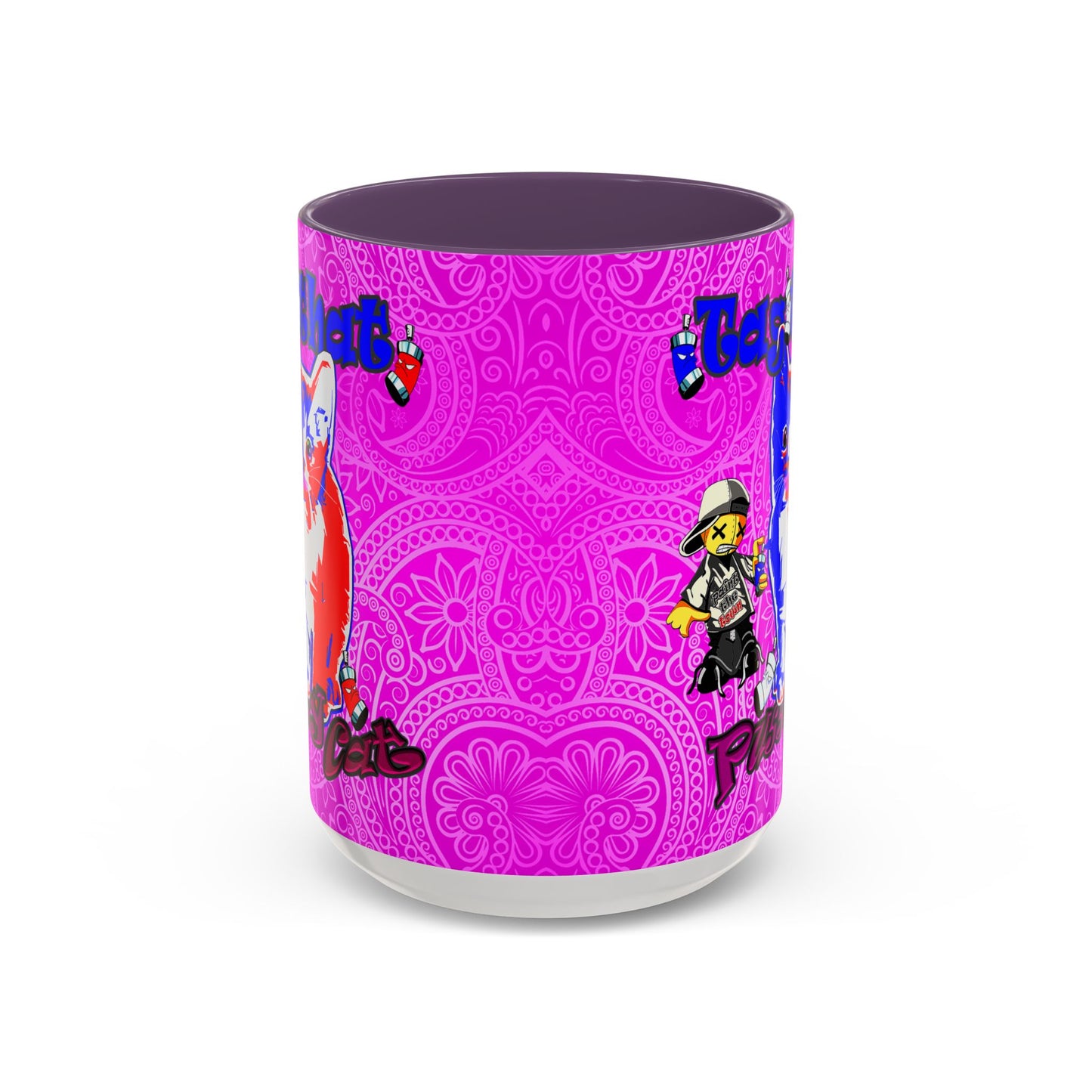 tag that - Accent Mug (pink swirl)