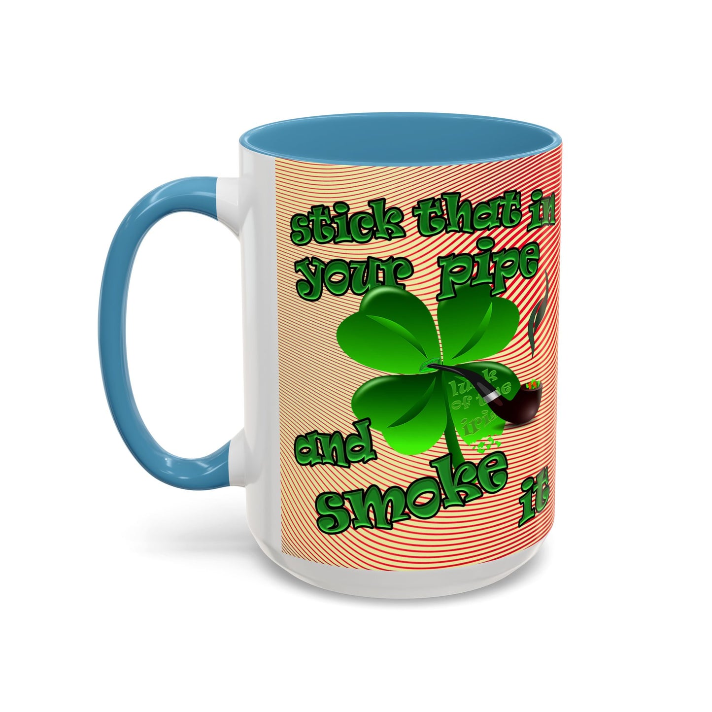 celtics logo - Accent Mug (yellow-orange wave)