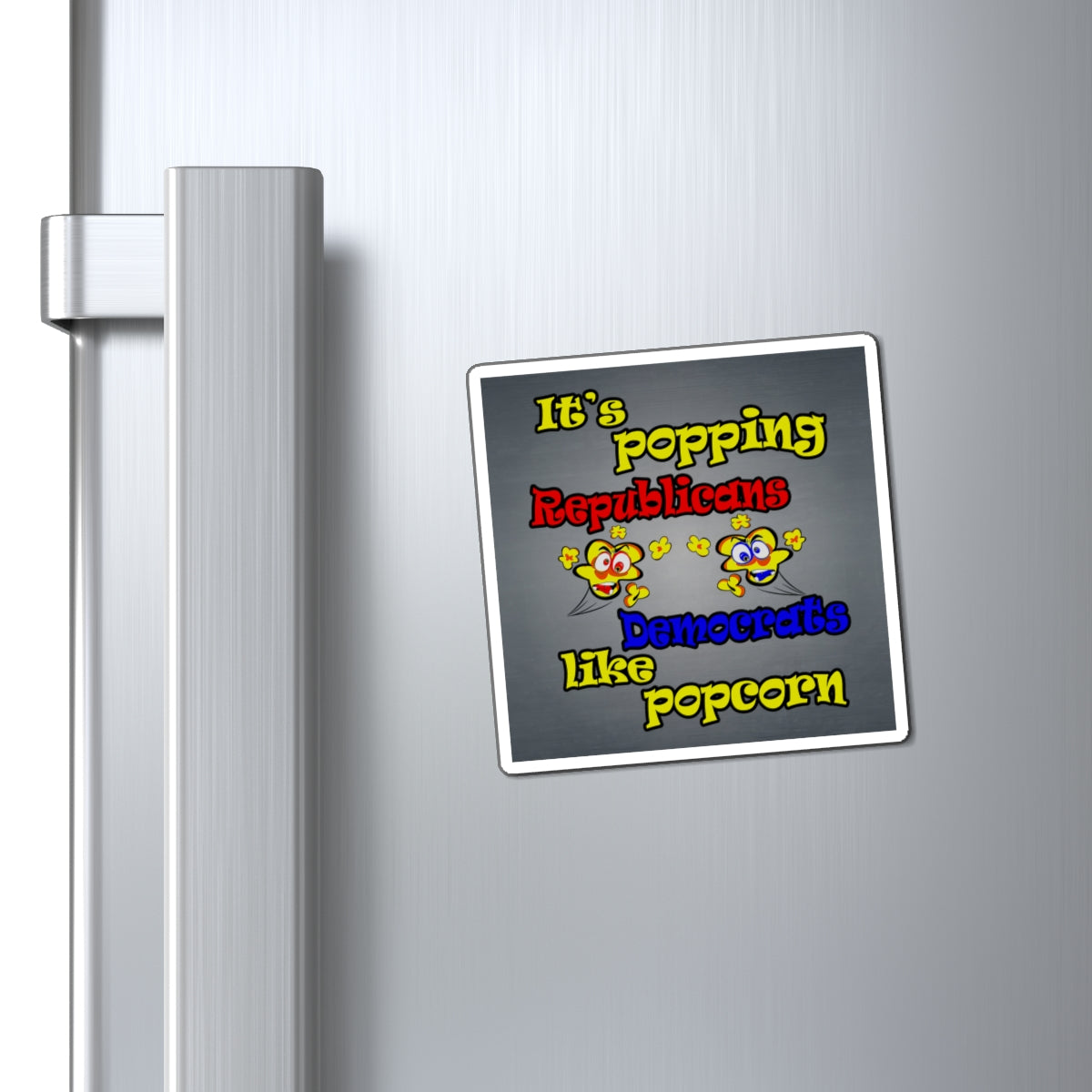 popping like popcorn - Magnets - (grey-light grey)