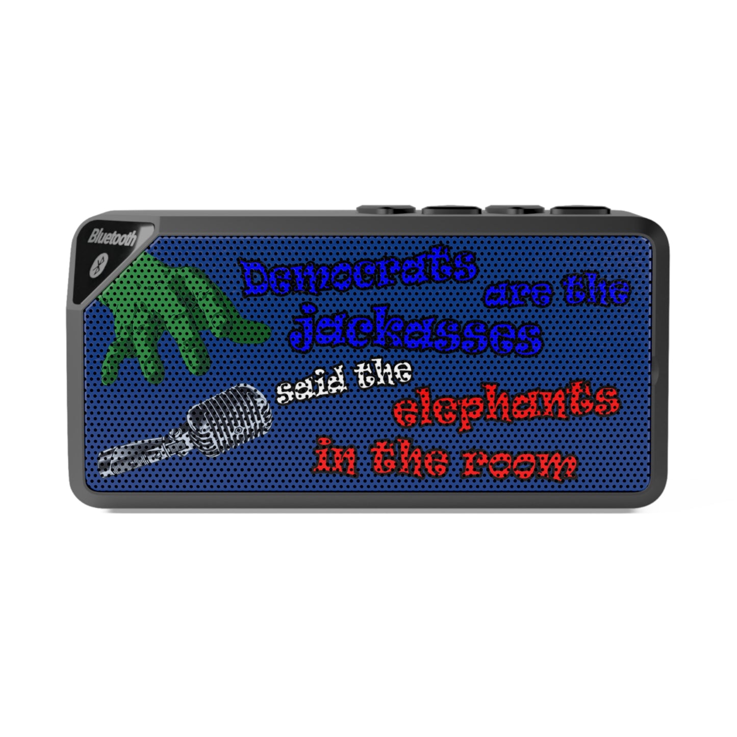 donkeys and elephants - Jabba Bluetooth Speaker (dark blue)