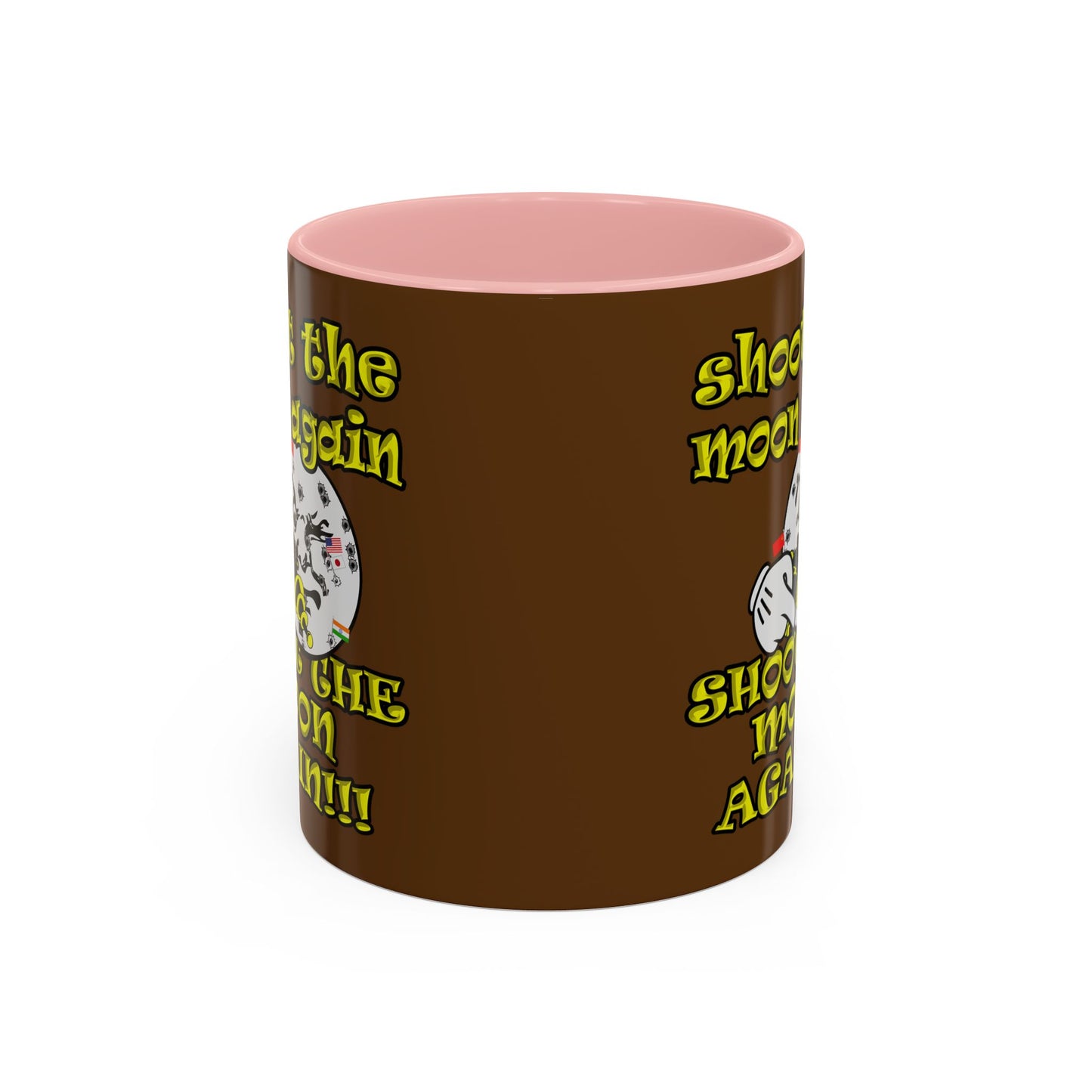 shoot the moon again - Accent Mug (brown)