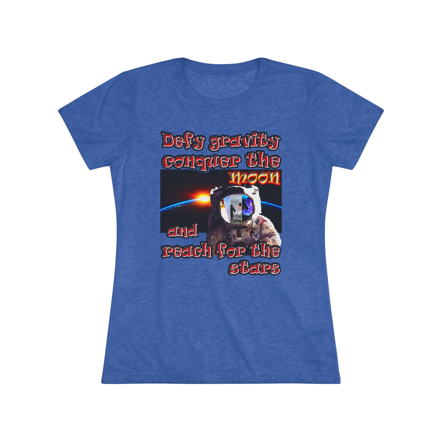 defy conquer reach - Women's Triblend Tee