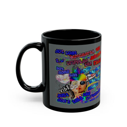 drop the beat - Black Mug (dark grey)