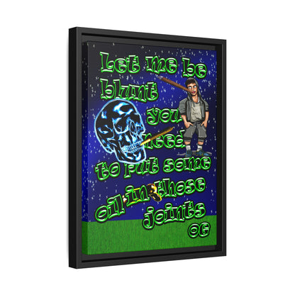 og - framed canvas art ('snoops' background)