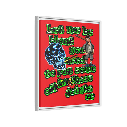 og - framed canvas art (red)